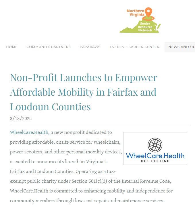 Northern VA Senior Resource Network Introduces Our Work