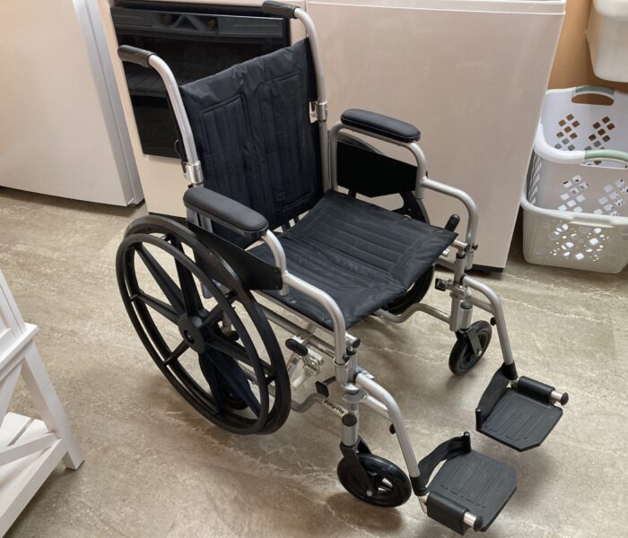 Silver PolyFly wheelchair