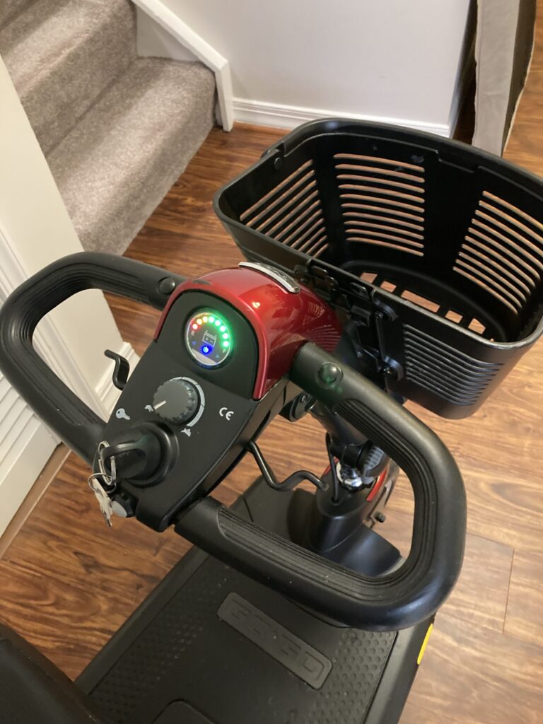 Go Go Sport mobility scooter steering column and controls